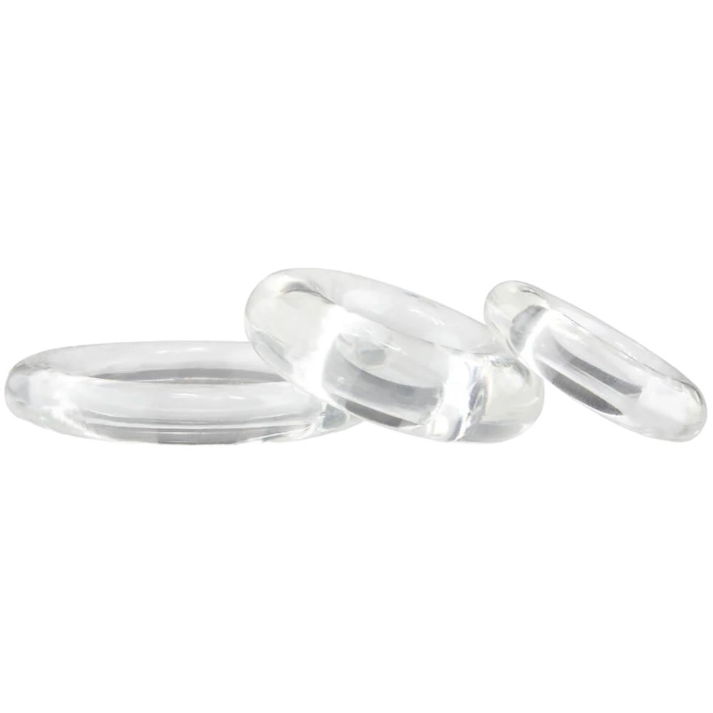Screaming O RingO Cock Ring Set Clear (3 Pack)