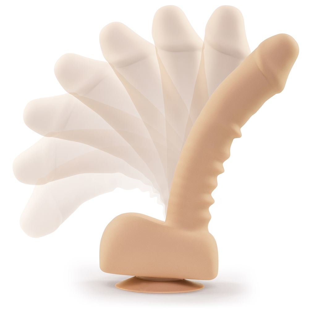 UPRIZE Remote Control Erecting Realistic Dildo Vibrator Flesh Pink 8 Inch