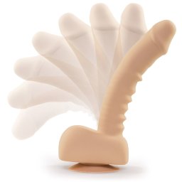 UPRIZE Remote Control Erecting Realistic Dildo Vibrator Flesh Pink 8 Inch