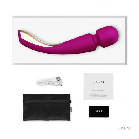 LELO Smart Wand 2 Large Rechargeable Vibrator Deep Rose