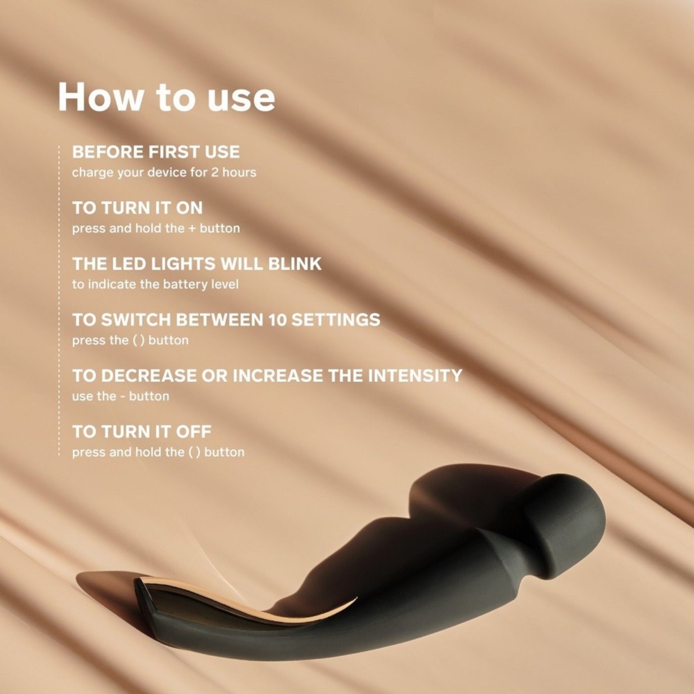 LELO Smart Wand 2 Large Rechargeable Vibrator Deep Rose