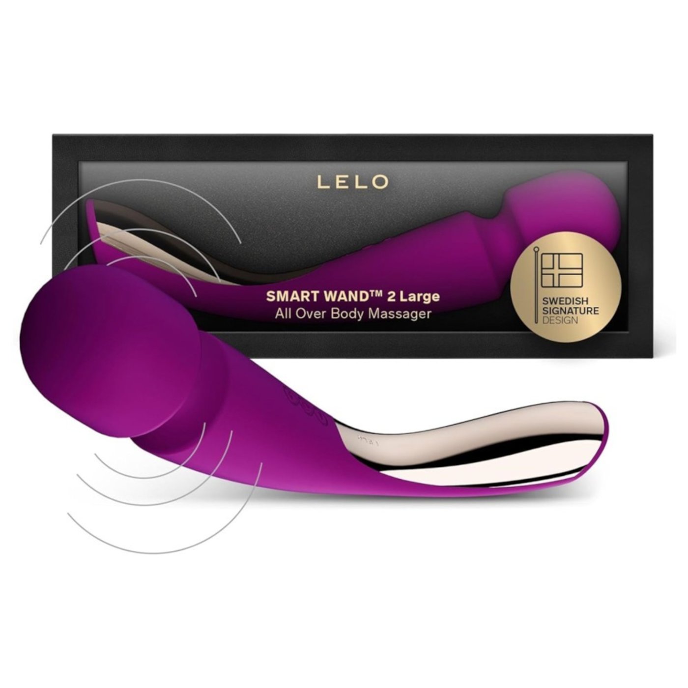 LELO Smart Wand 2 Large Rechargeable Vibrator Deep Rose