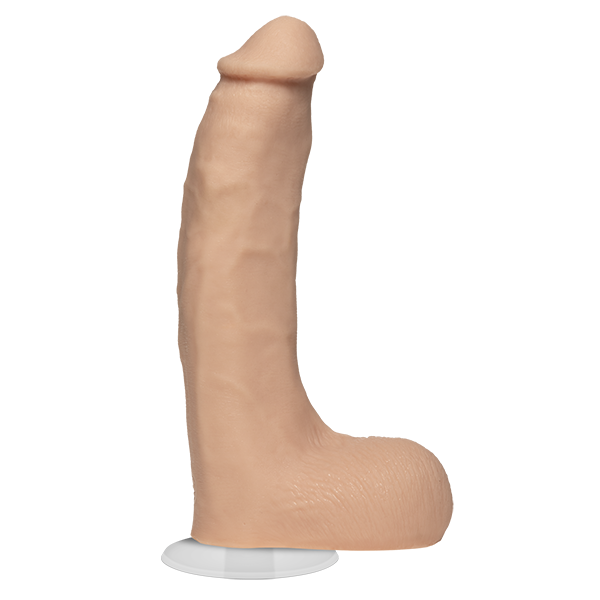 Signature Cocks Chad White Ultraskyn Cock with Suction Cup 8.5 Inch