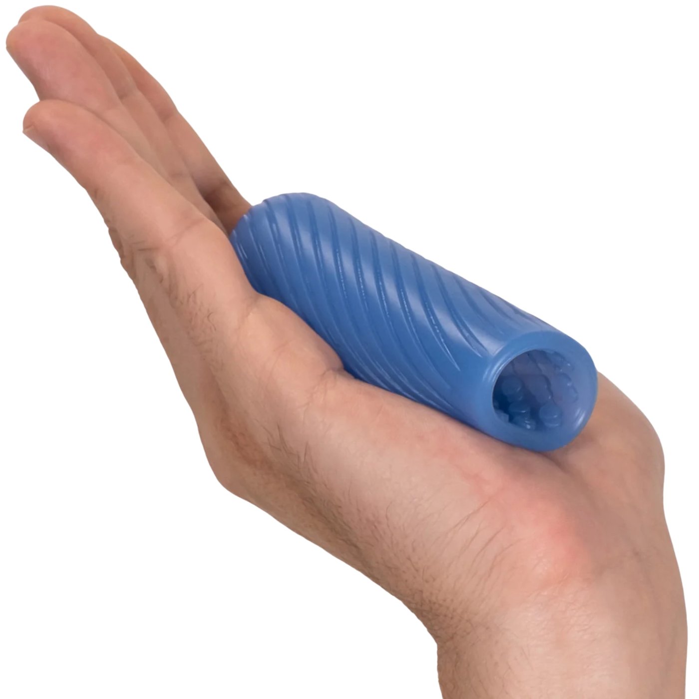 Arcwave Ghost Silicone Reusable Reversible Textured Male Stroker Blue