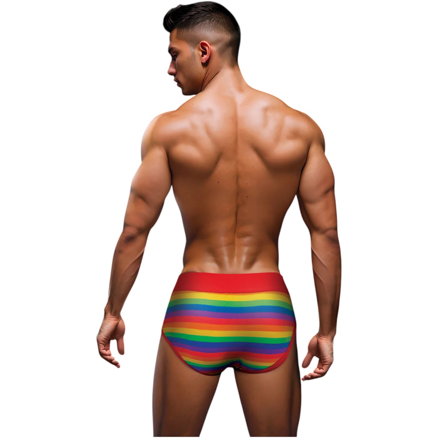 Envy Rainbow Pride Brief Red