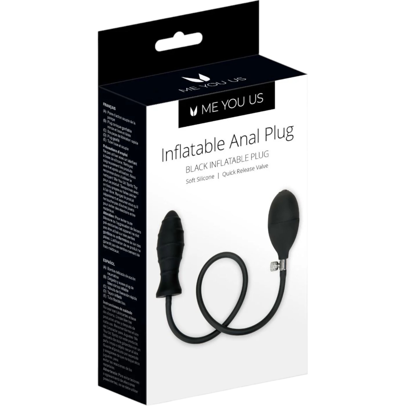 Me You Us Inflatable Anal Butt Plug 4 Inch