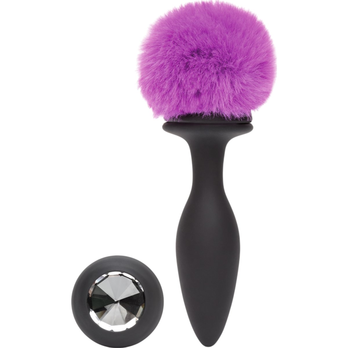 Happy Rabbit Rechargeable Vibrating Butt Plug Medium Black/Pink 4.75 Inch