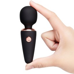 Le Wand Mini Vibe Micro Wand Rechargeable Pocket-Size Mini Wand Vibrator (Rose)