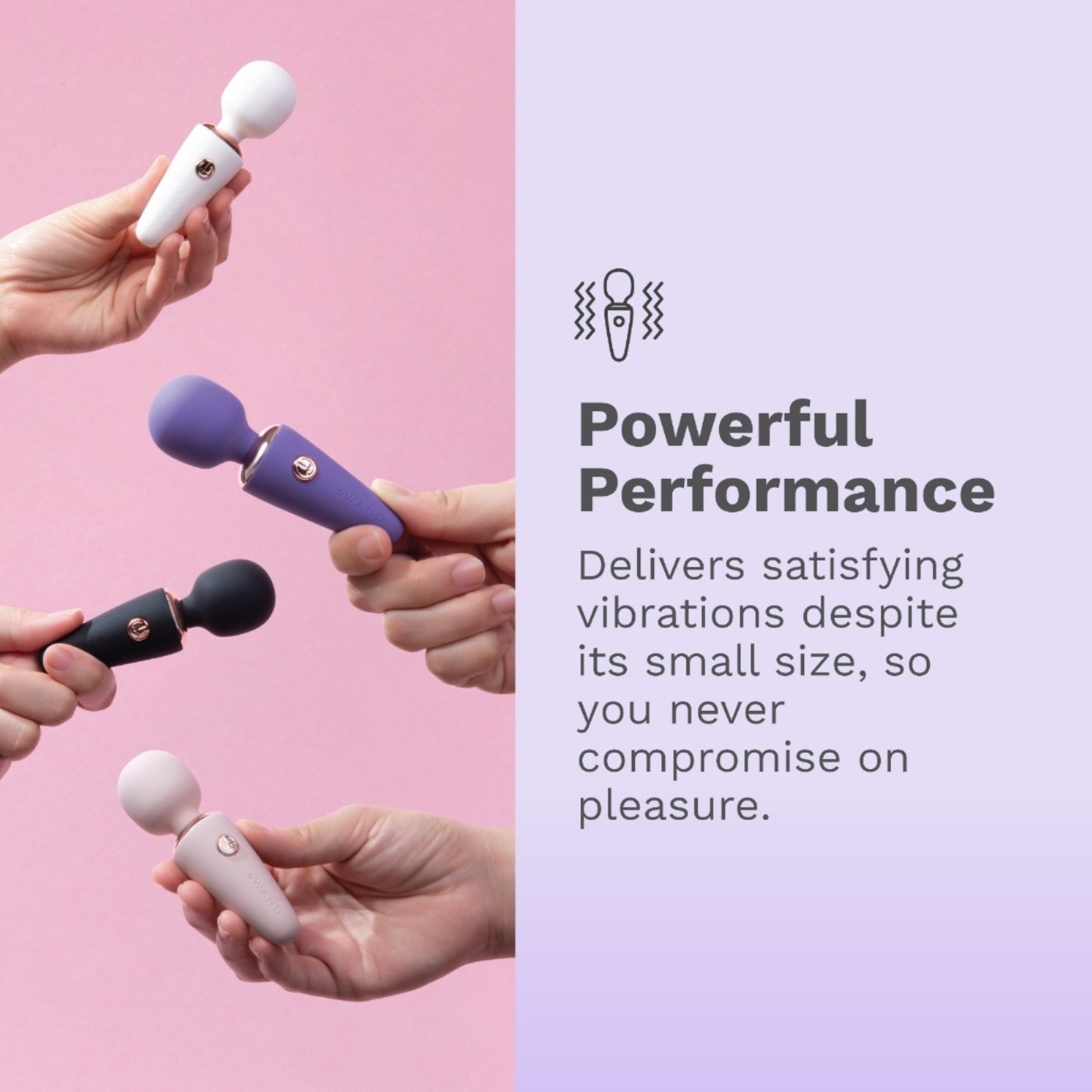 Le Wand Mini Vibe Micro Wand Rechargeable Pocket-Size Mini Wand Vibrator