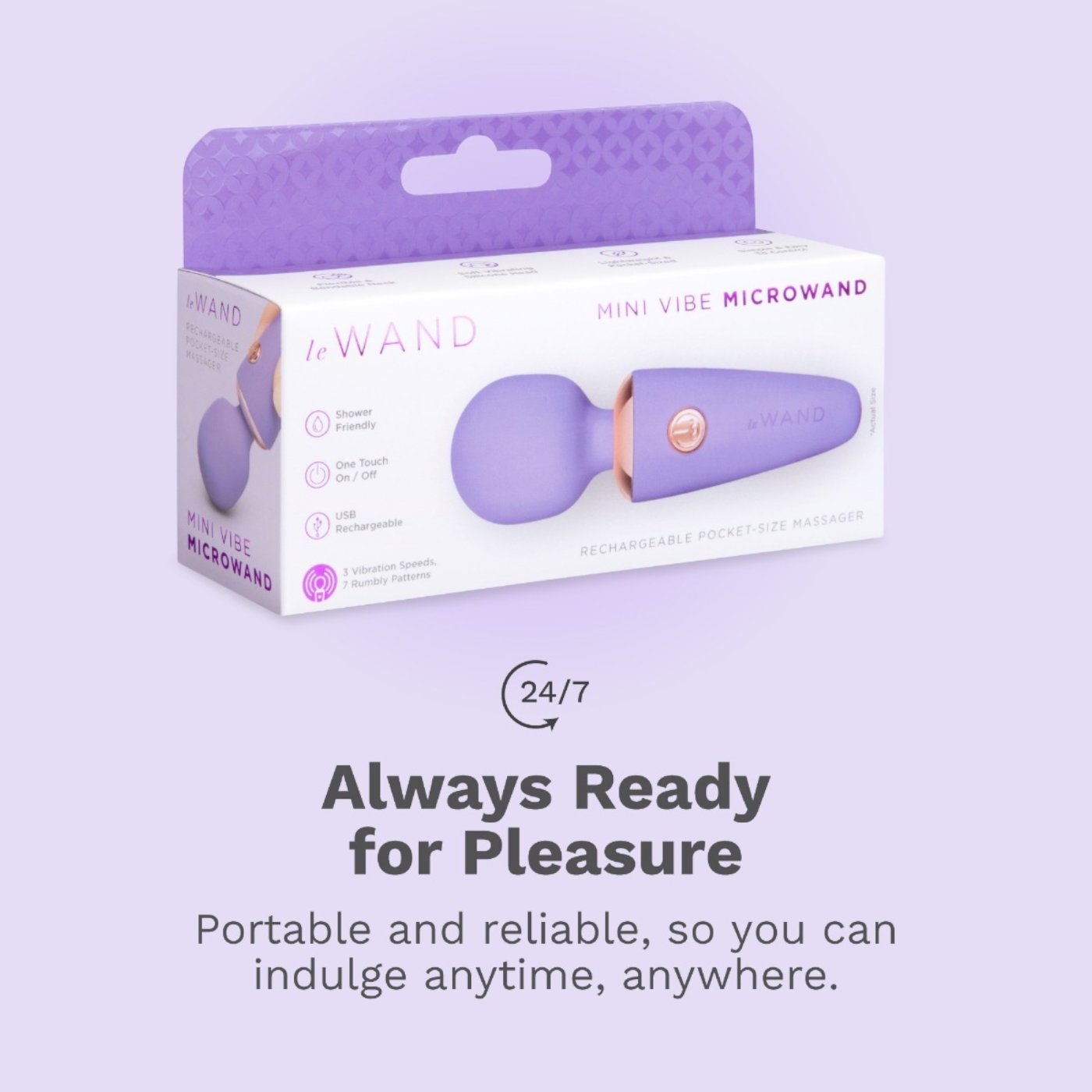 Le Wand Mini Vibe Micro Wand Rechargeable Pocket-Size Mini Wand Vibrator