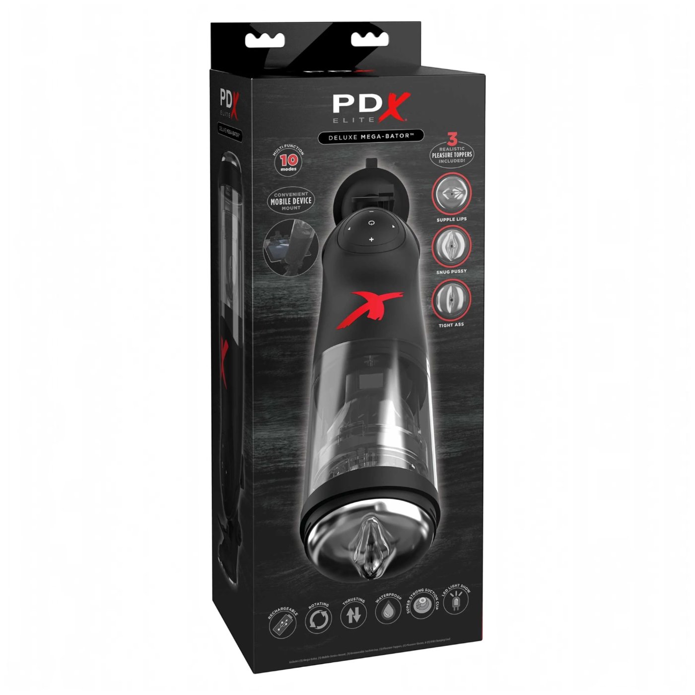 PDX Elite Deluxe Mega-Bator Rotating and Thrusting Male Masturbator