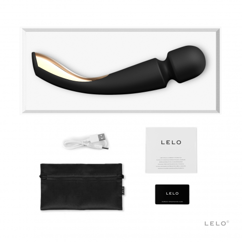 LELO Smart Wand 2 Large Waterproof Rechargeable Vibrator Black