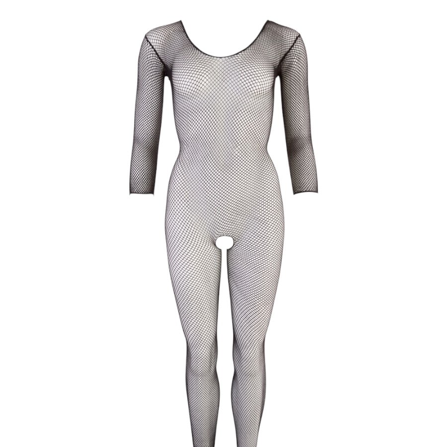 NO:XQSE Collection Fishnet Catsuit Black