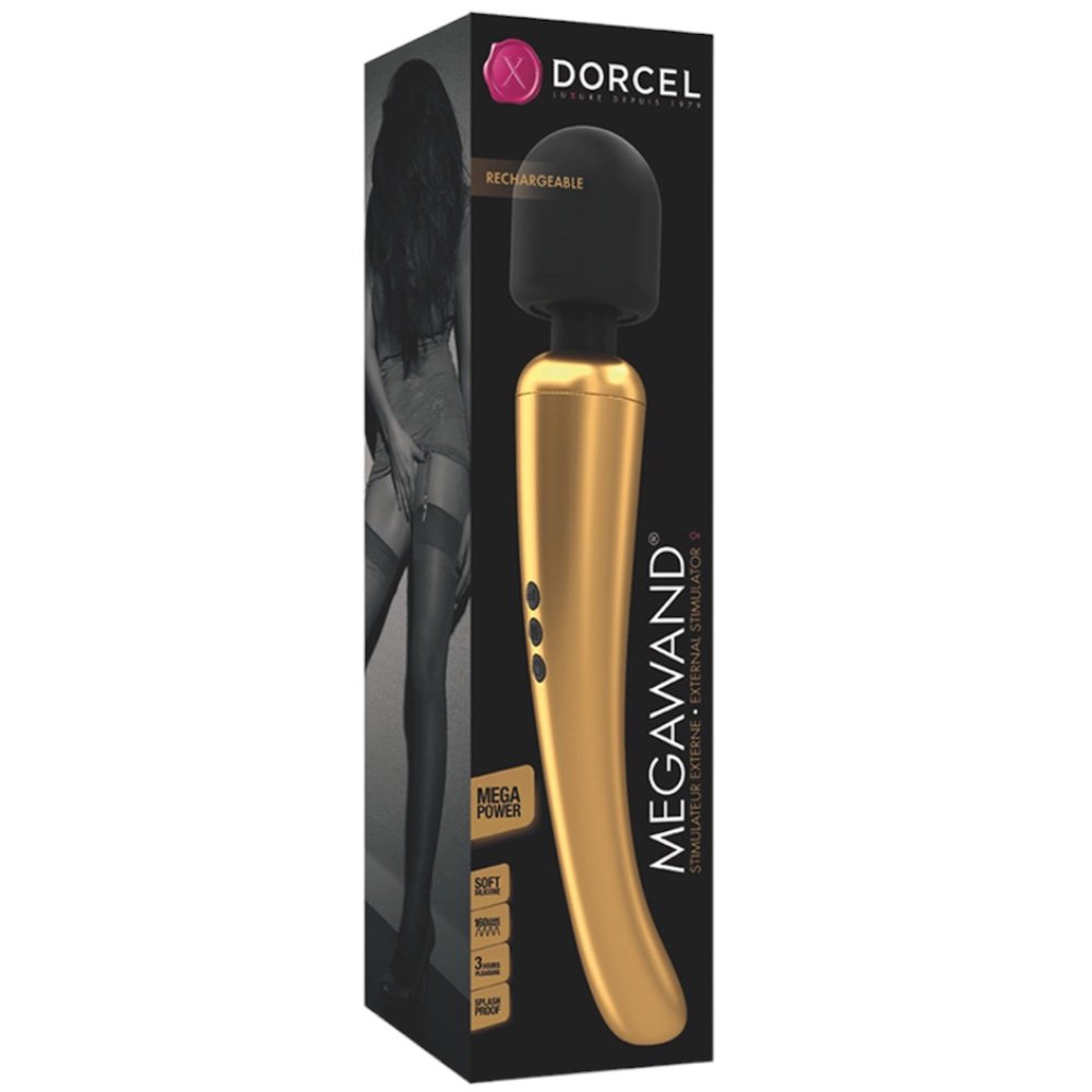 Dorcel Megawand Rechargeable Wand Vibrator Gold