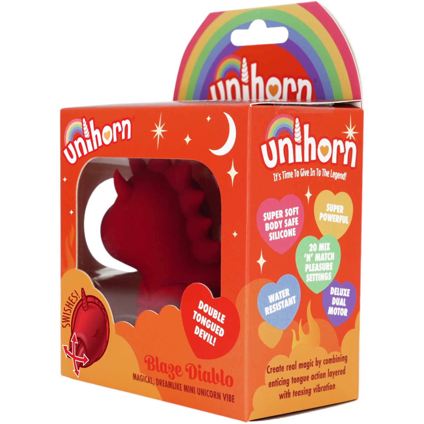 Unihorn Blaze Diablo Unicorn Swishing Tongue Vibrator