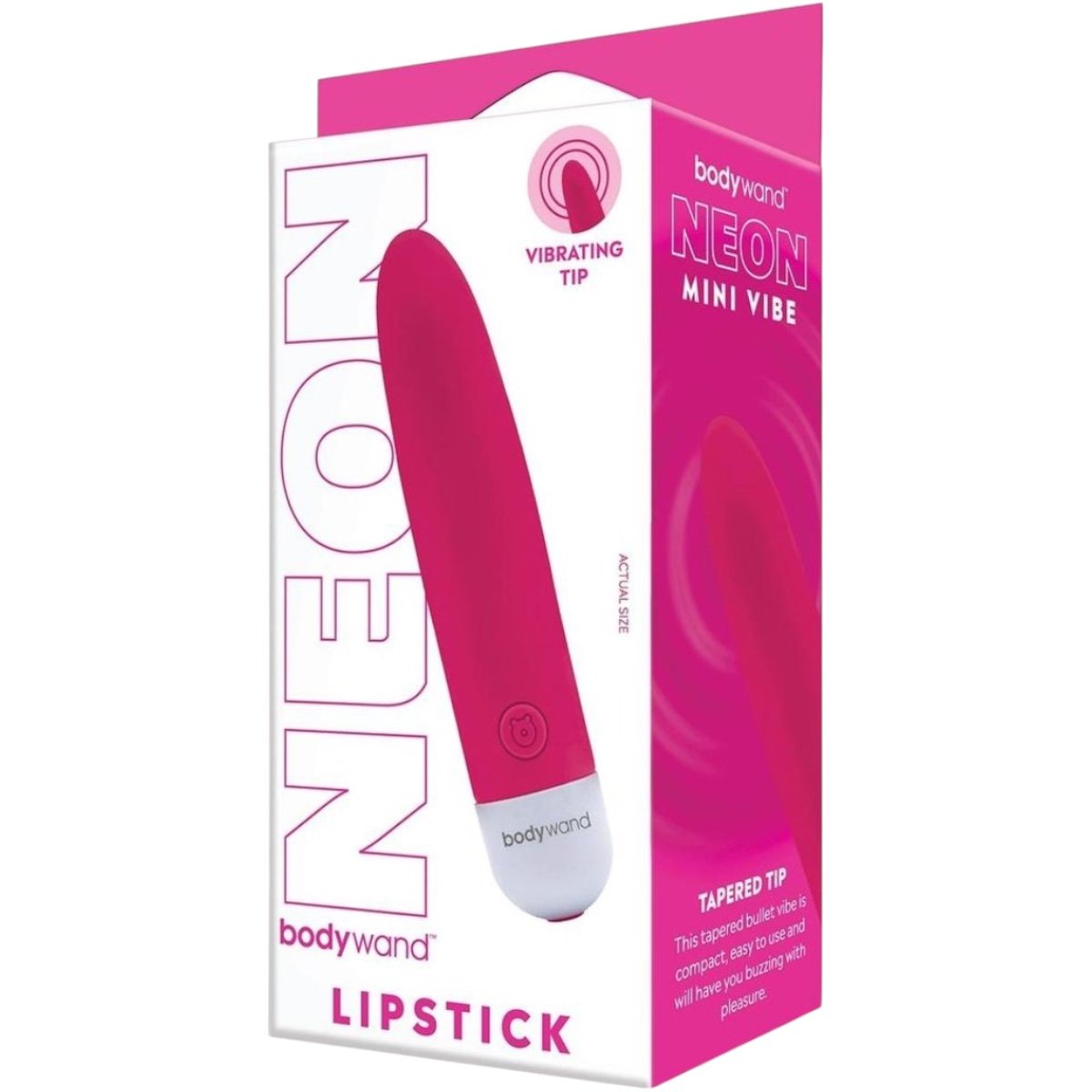 Bodywand Neon Mini Lipstick Bullet Vibrator Pink