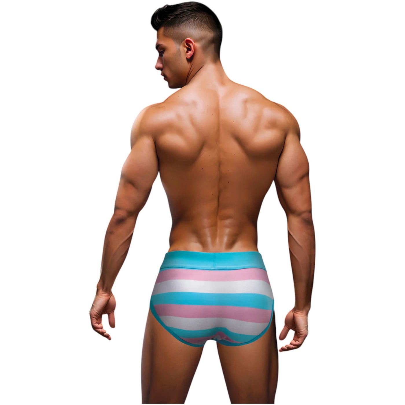 Envy Rainbow Pride Brief Blue