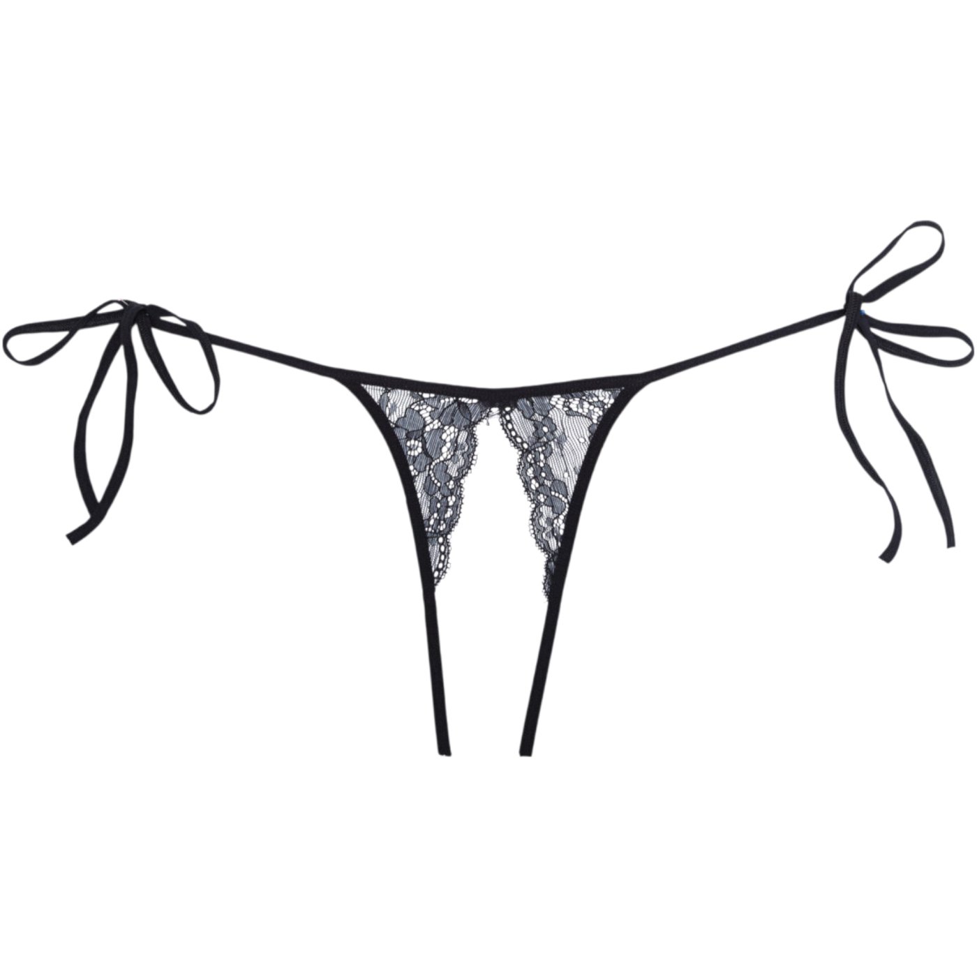 Allure Sugar Crotchless Lace Knickers with Tie-Up Sides
