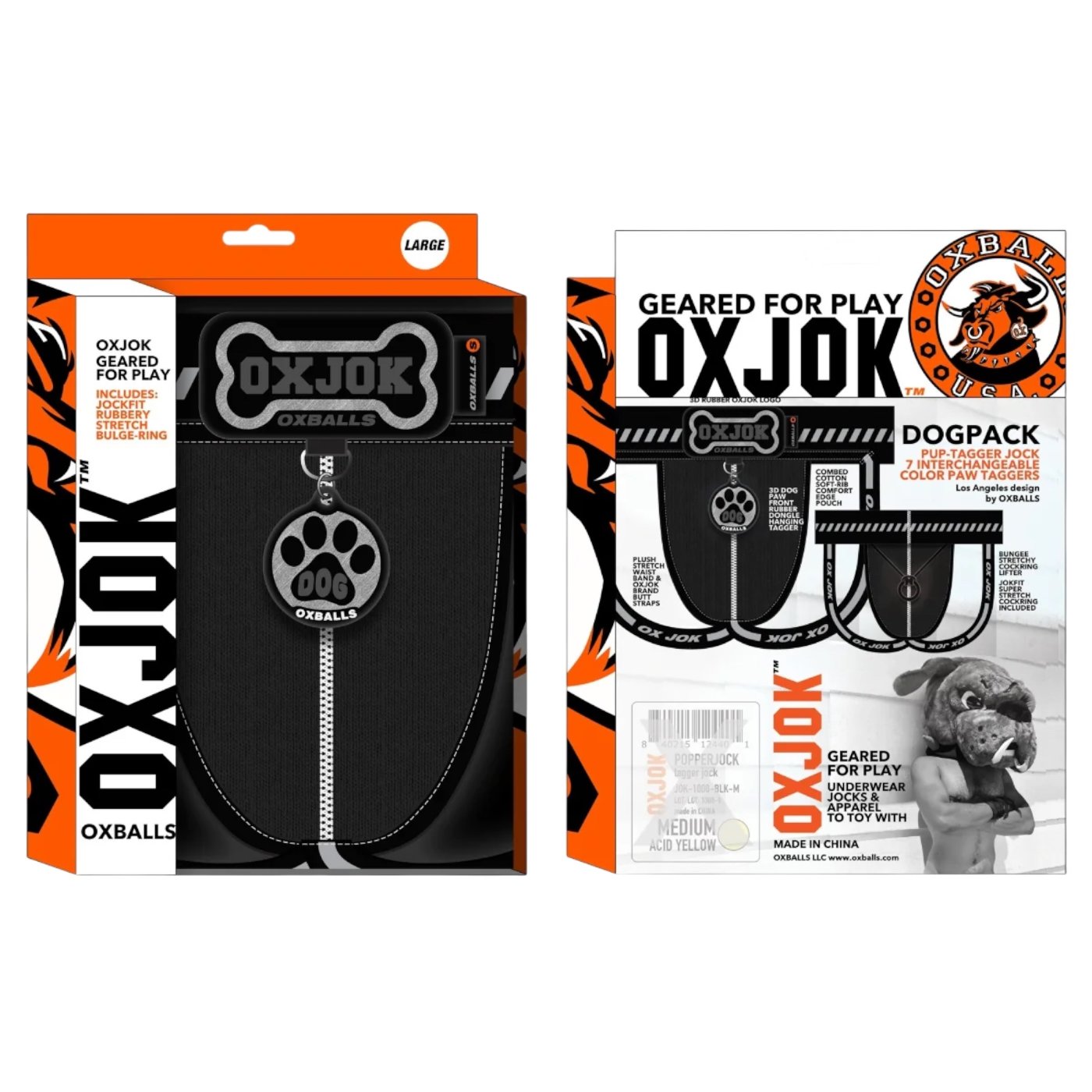 Oxballs OXJOK Dogpack Jock Strap Black
