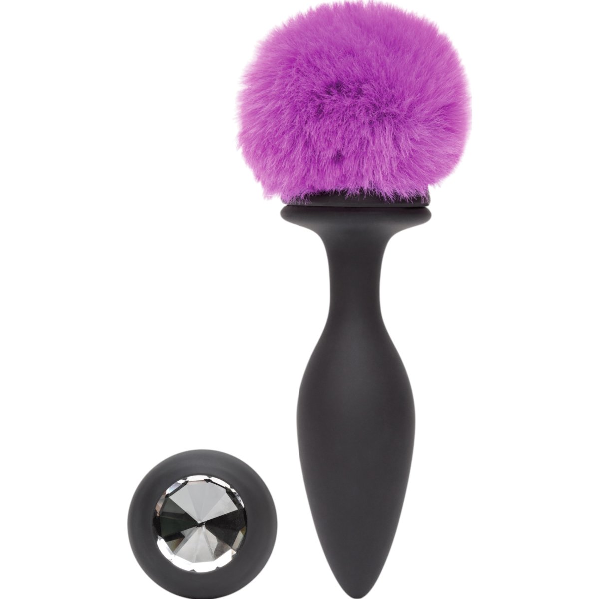 Happy Rabbit Rechargeable Vibrating Butt Plug Large Black/Pink 5 Inch