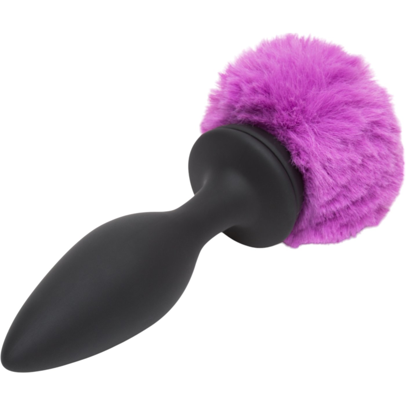 Happy Rabbit Rechargeable Vibrating Butt Plug Large Black/Pink 5 Inch