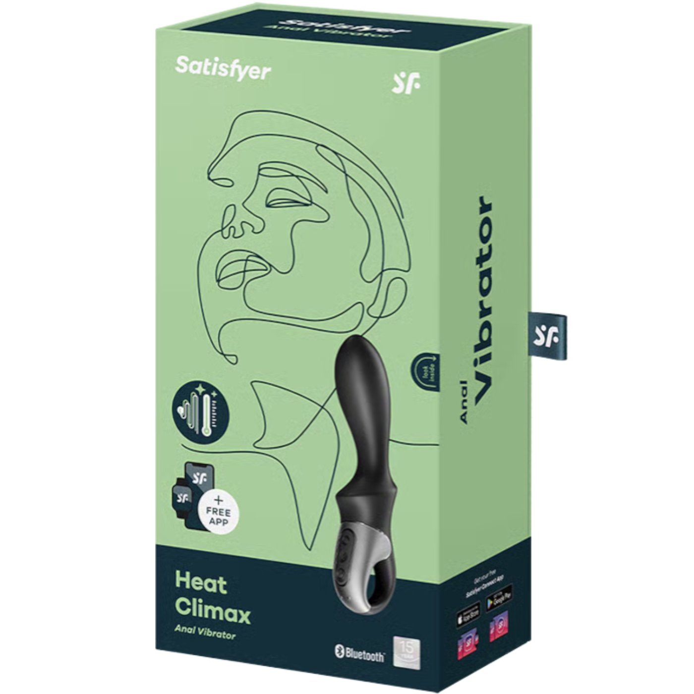 Satisfyer Heat Climax App Controlled Warming Anal Vibrator