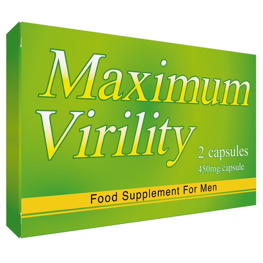 Maximum Virility Food Supplement for Men 2 Pack 