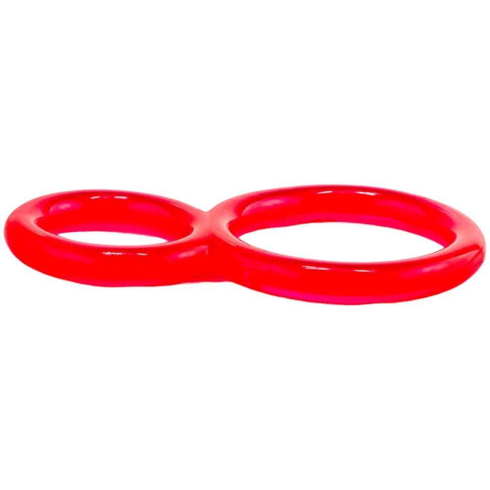 Screaming O Ofinity Stretchy Silicone Cock and Ball Ring Red