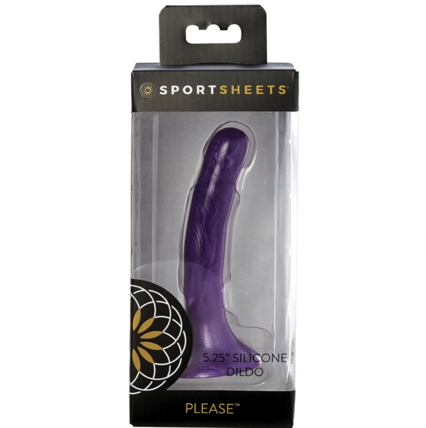 Sportsheets Please Silicone Strap-On Dildo Purple 5 Inch