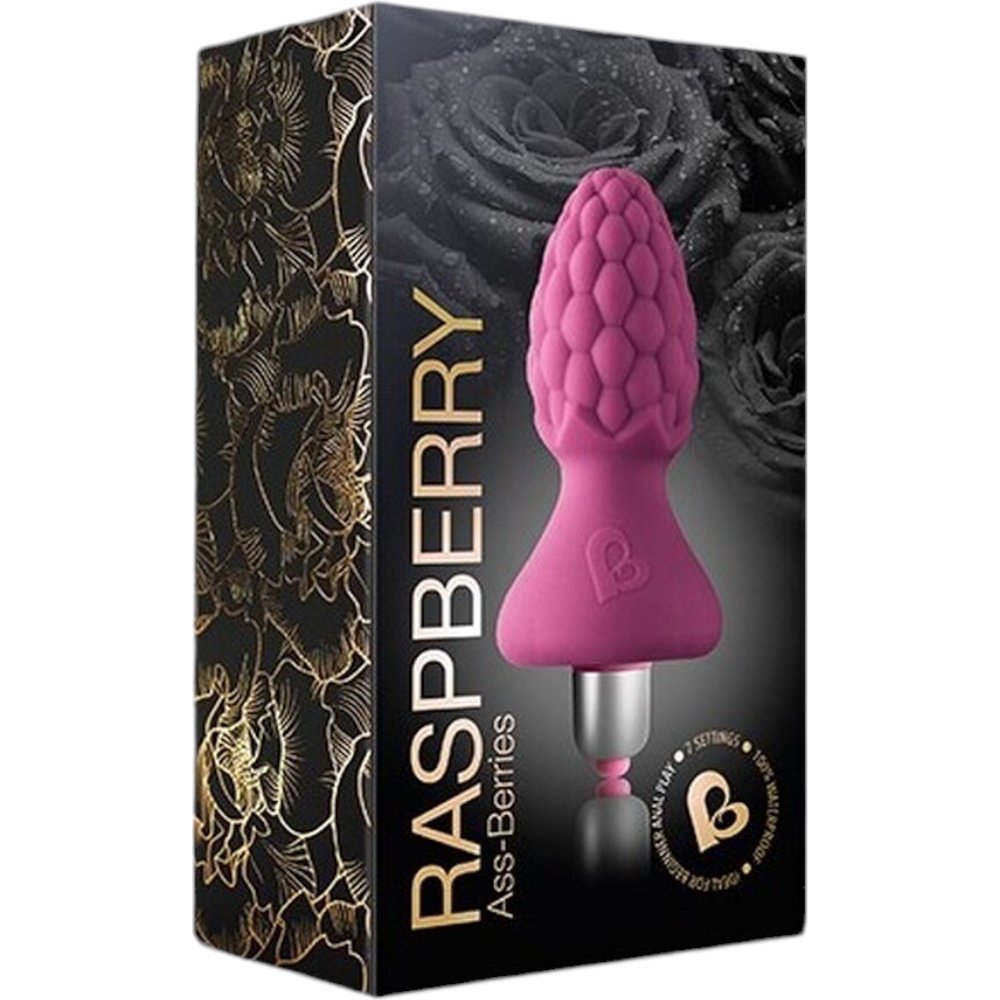 Rocks Off 7 Speed Ass-Berries Raspberry Butt Plug