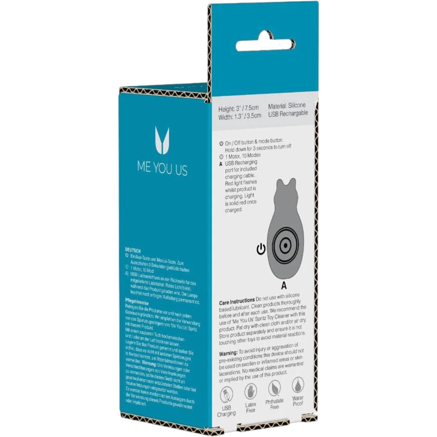 Me You Us Wild Pleasure Animal-Shaped Nose Vibrator White