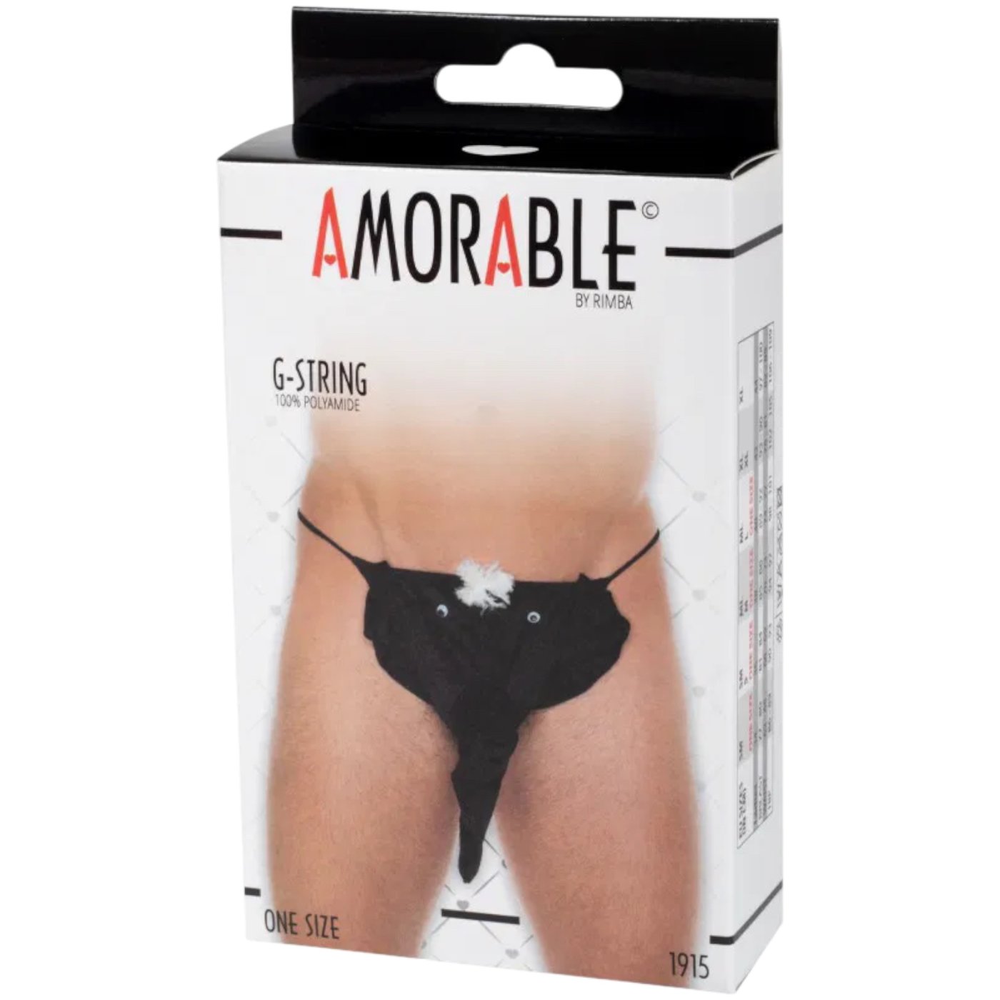 Rimba Men’s Black Elephant Pouch G-String Thong