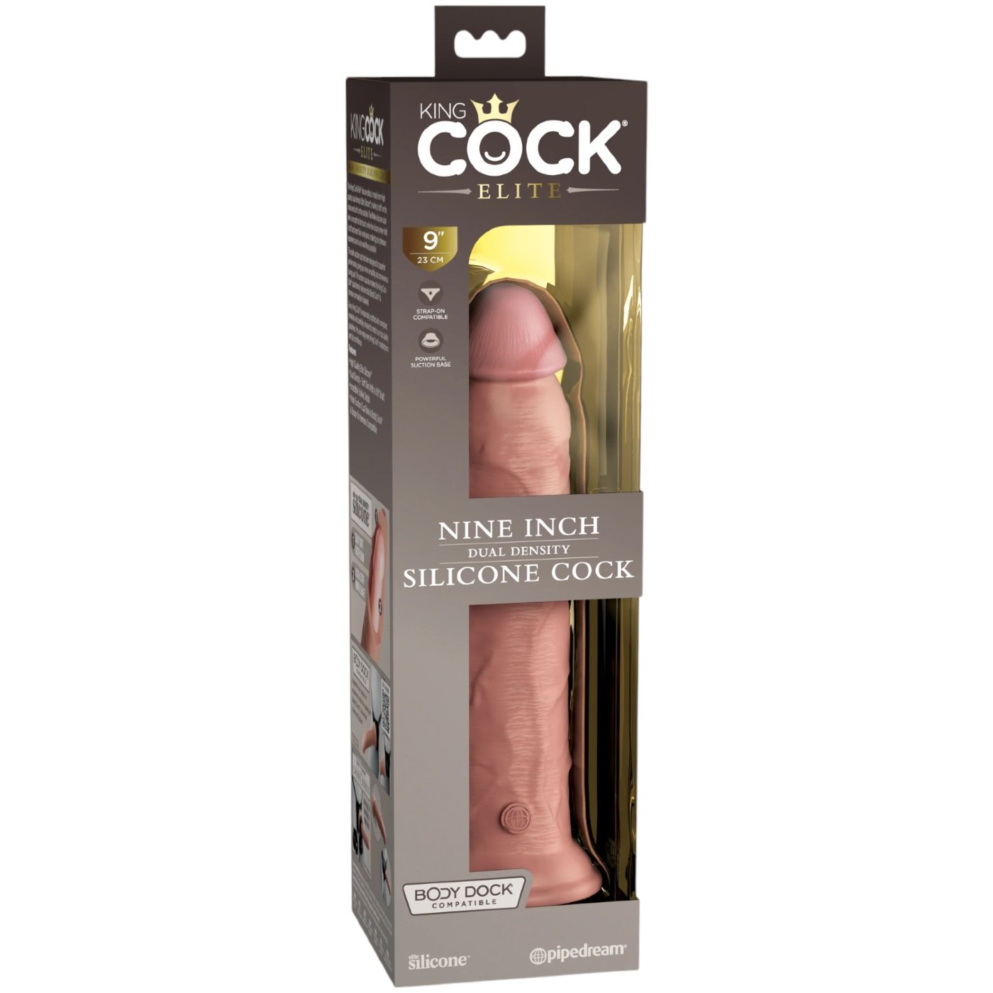 King Cock Elite Dual Density Realistic Dildo 9 Inch