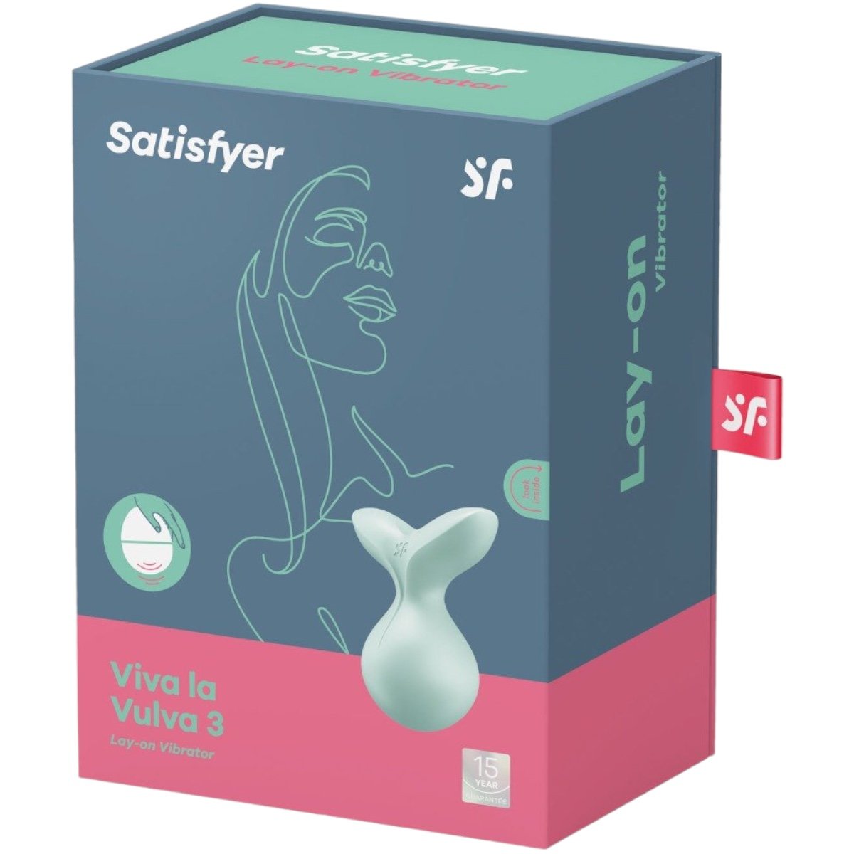 Satisfyer Viva la Vulva 3 Rechargeable Lay-On Clitoral Vibrator Mint
