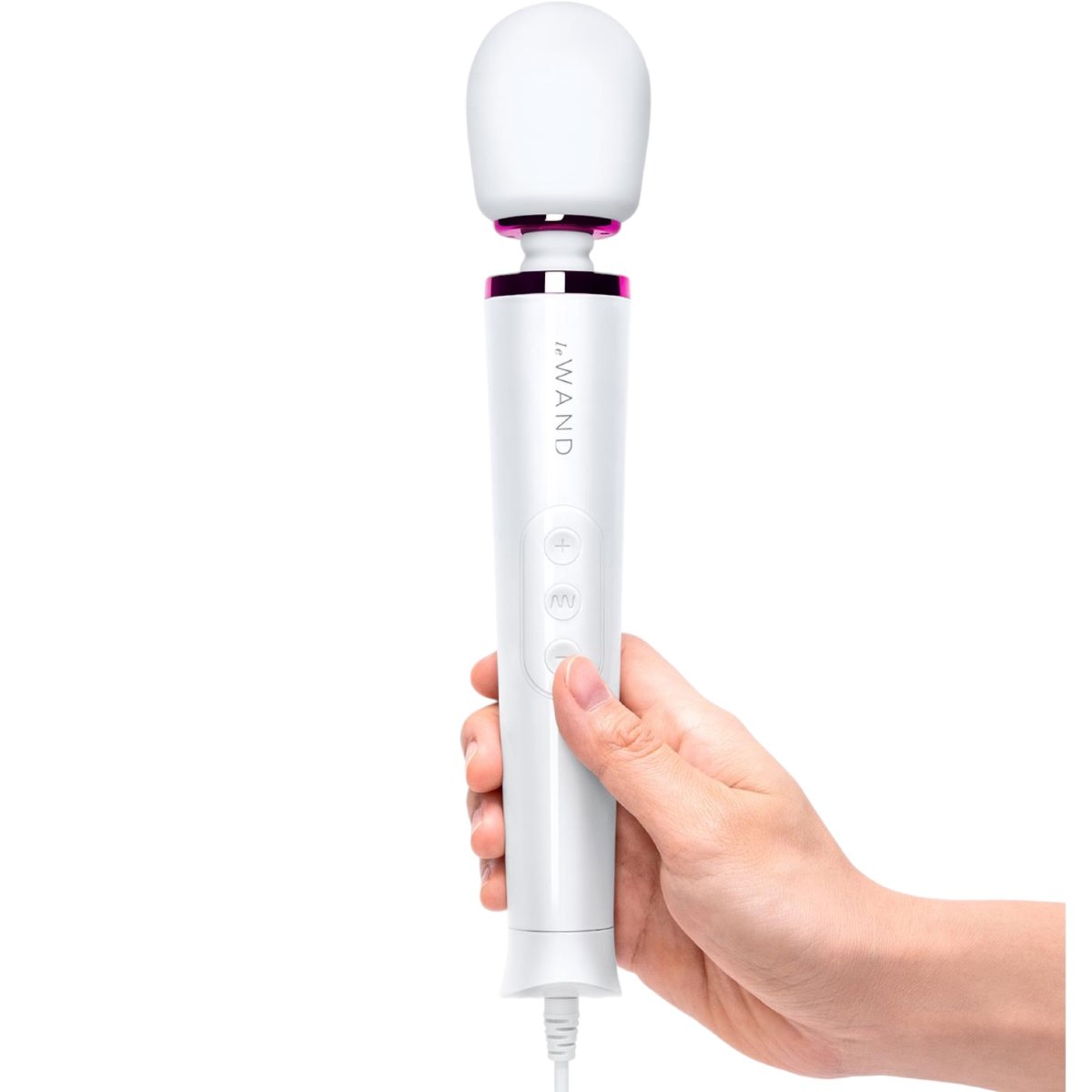 Le Wand Petite Plug-In Mini Massage Wand Vibrator White