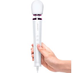 Le Wand Petite Plug-In Mini Massage Wand Vibrator White