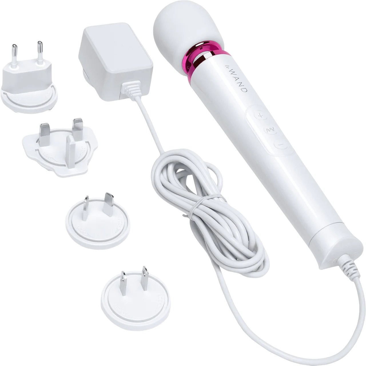 Le Wand Petite Plug-In Mini Massage Wand Vibrator White