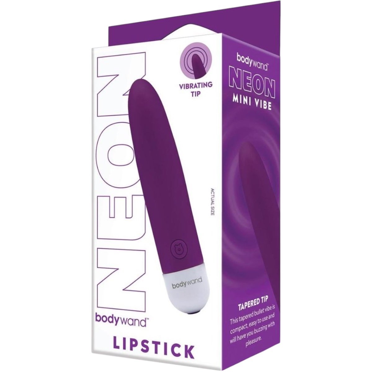 Bodywand Neon Mini Lipstick Bullet Vibrator Purple