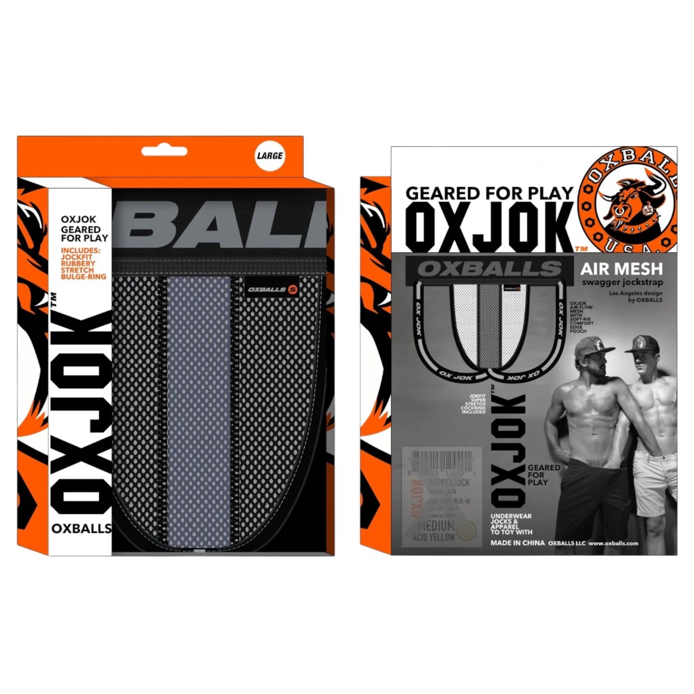 Oxballs OXJOK Airmesh Jock Strap Tar Black