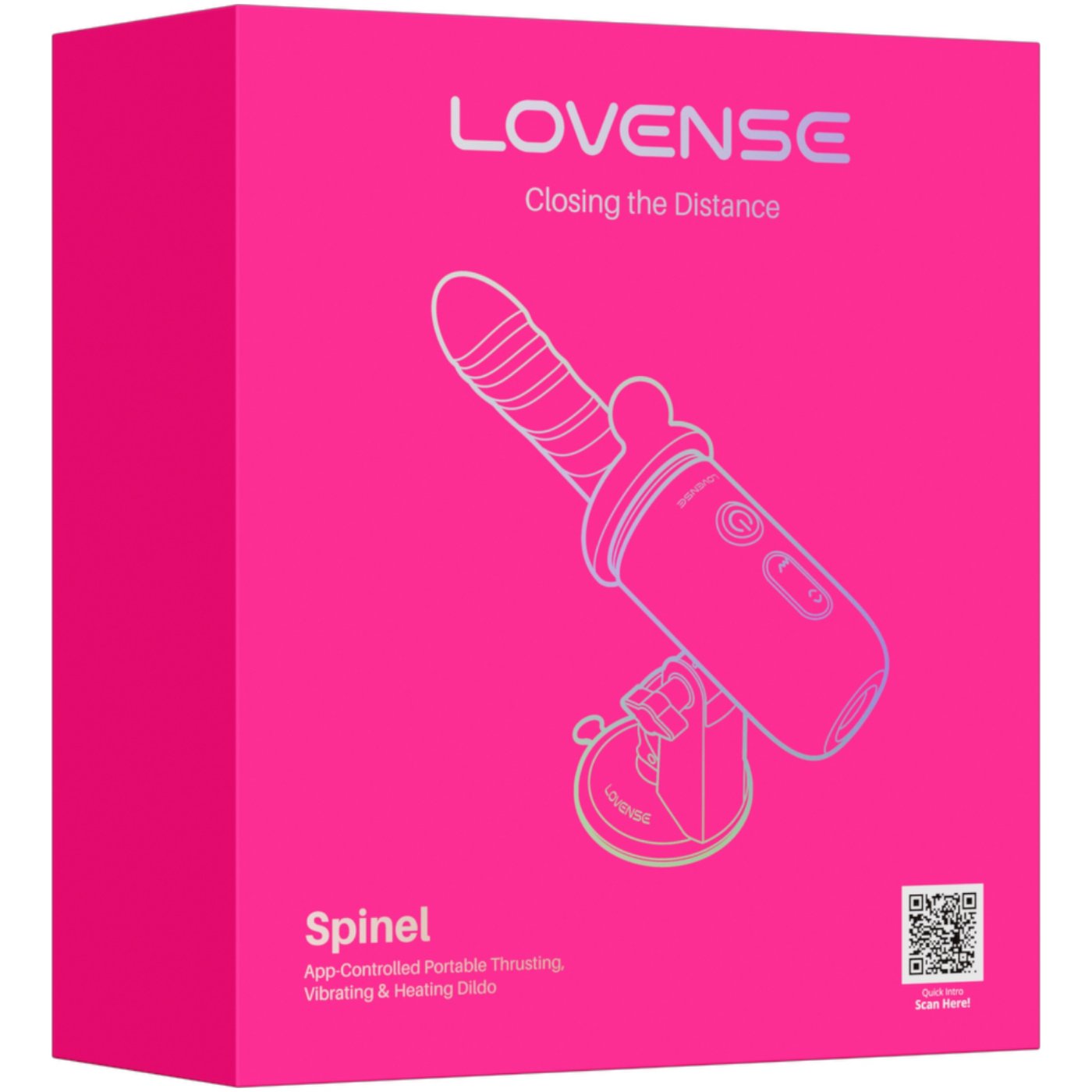 Lovense Spinel App-Controlled Thrusting Vibrating & Heating Mini Sex Machine