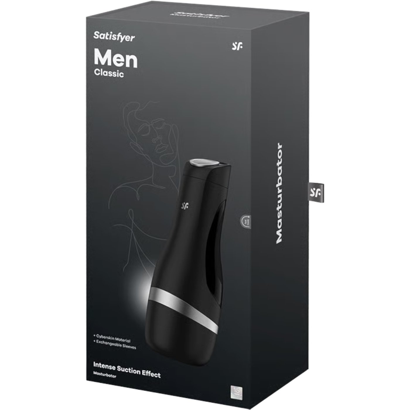 Satisfyer Men Classic Male Masturbator Silver
