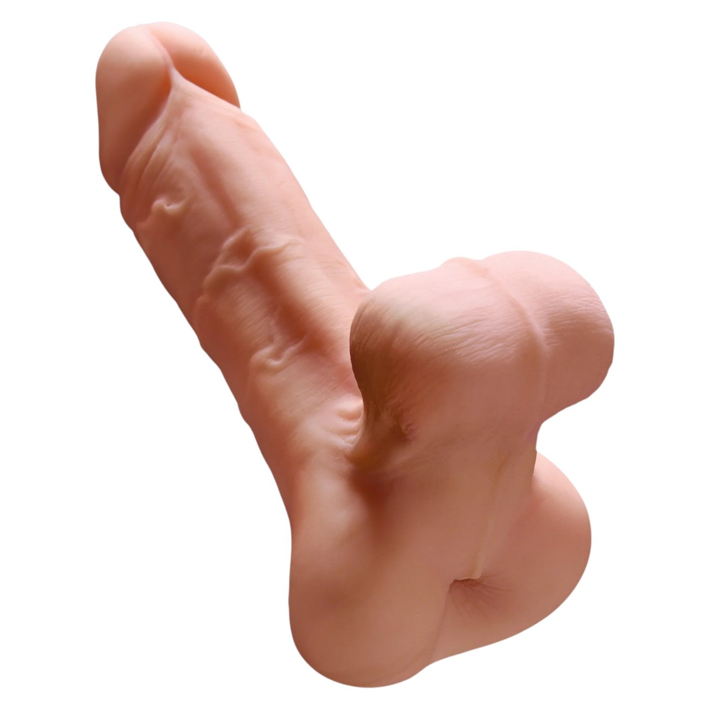 PDX Male Reach Around 2-in-1 Realistic Dildo and Male Masturbator