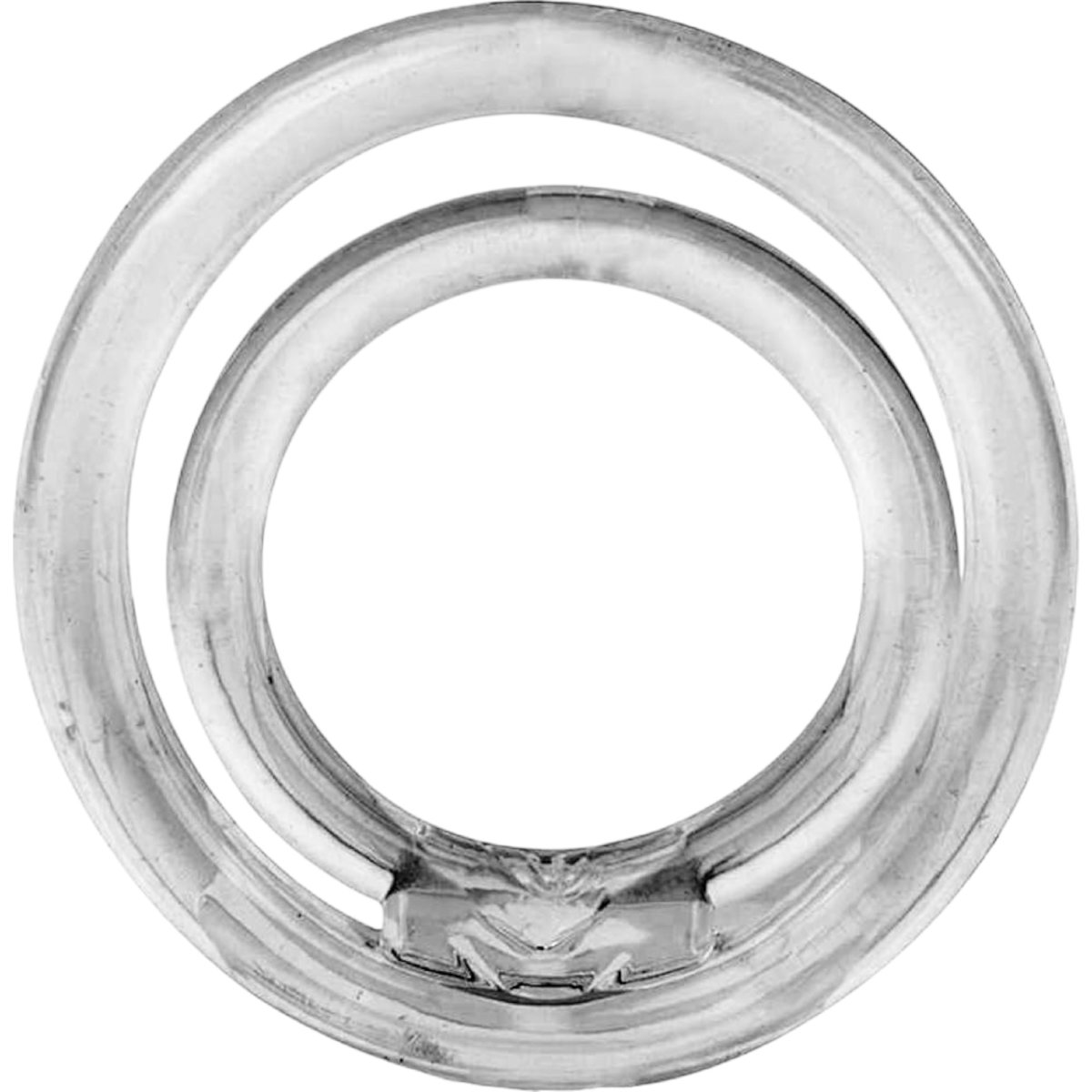 Screaming O RingO2 Double Cock Ring Clear