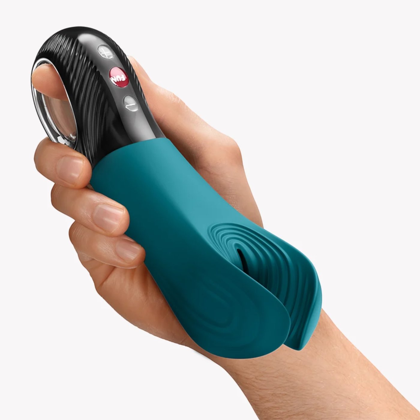 Fun Factory Manta Rechargeable Male Vibrator Bottle Green