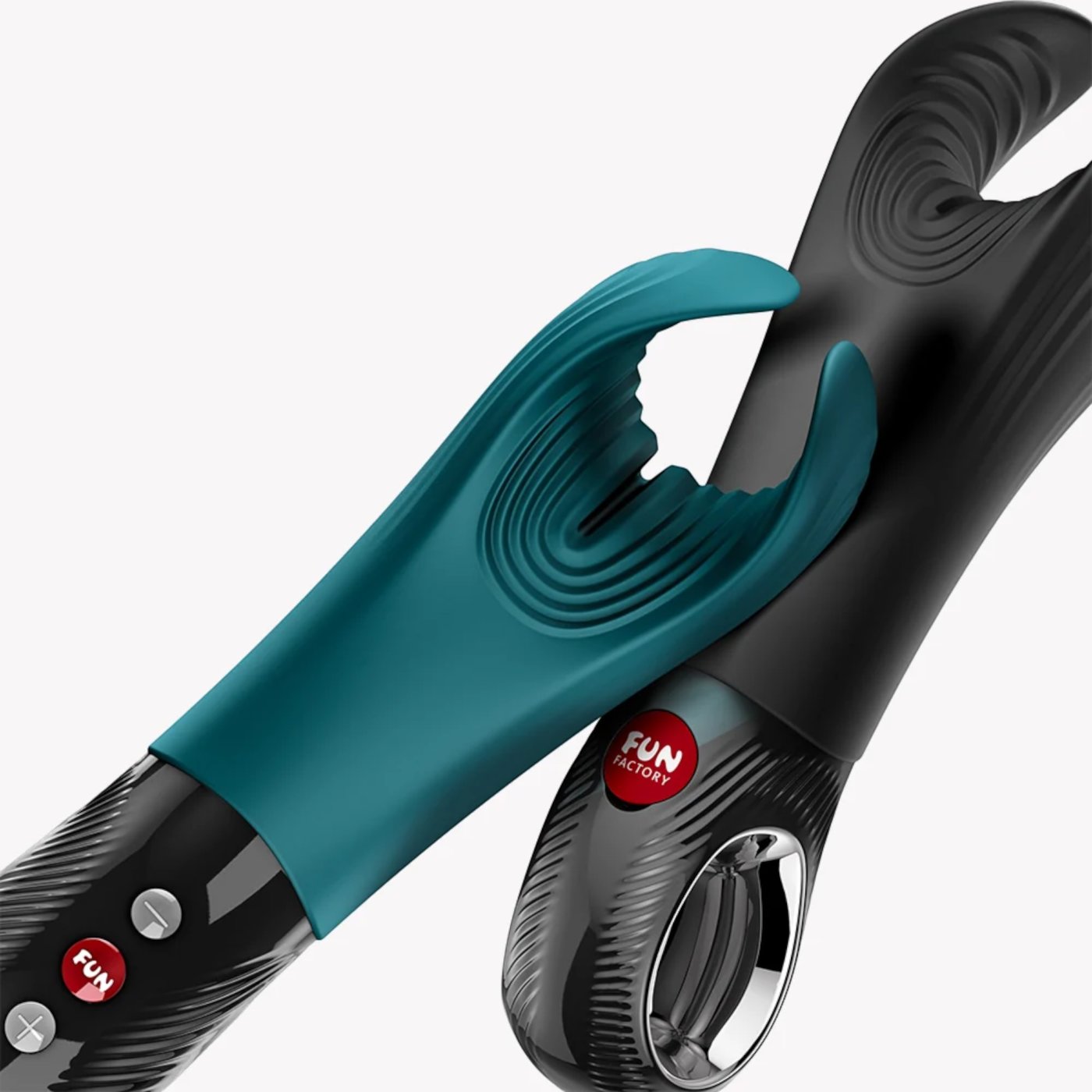 Fun Factory Manta Rechargeable Male Vibrator Bottle Green