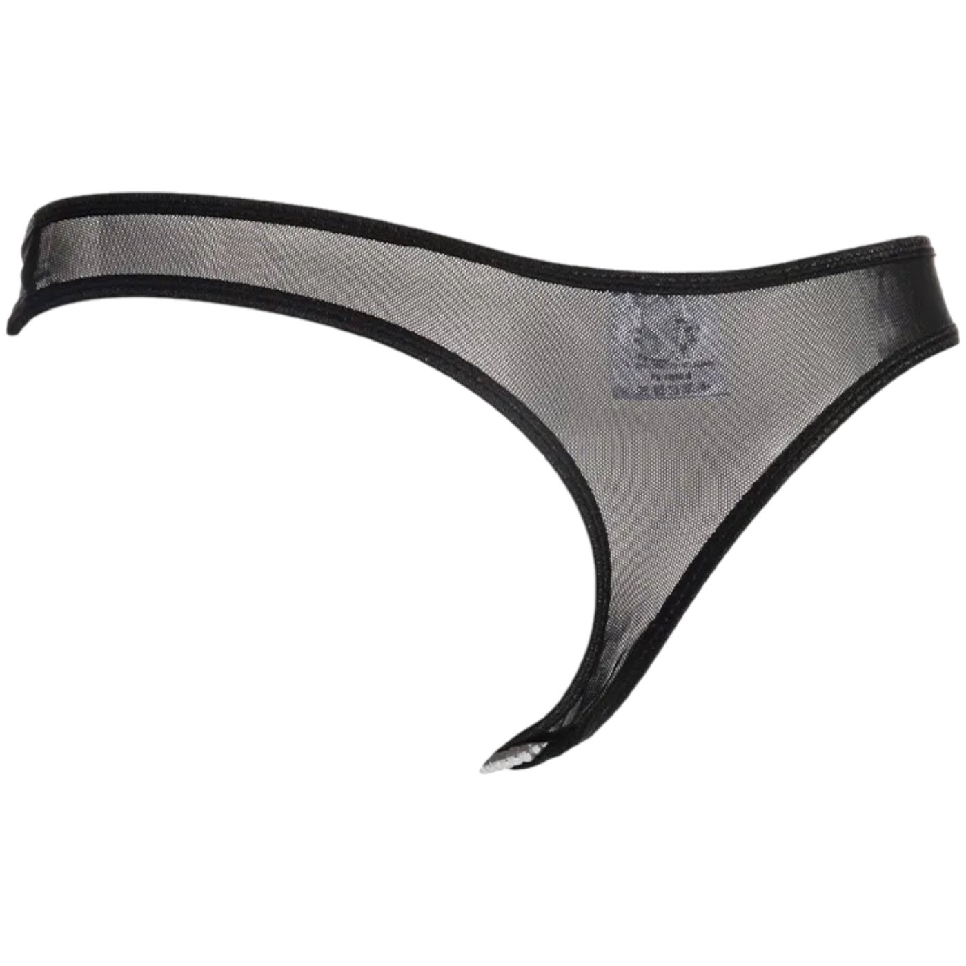 Rimba Open G-String with Pearls Black