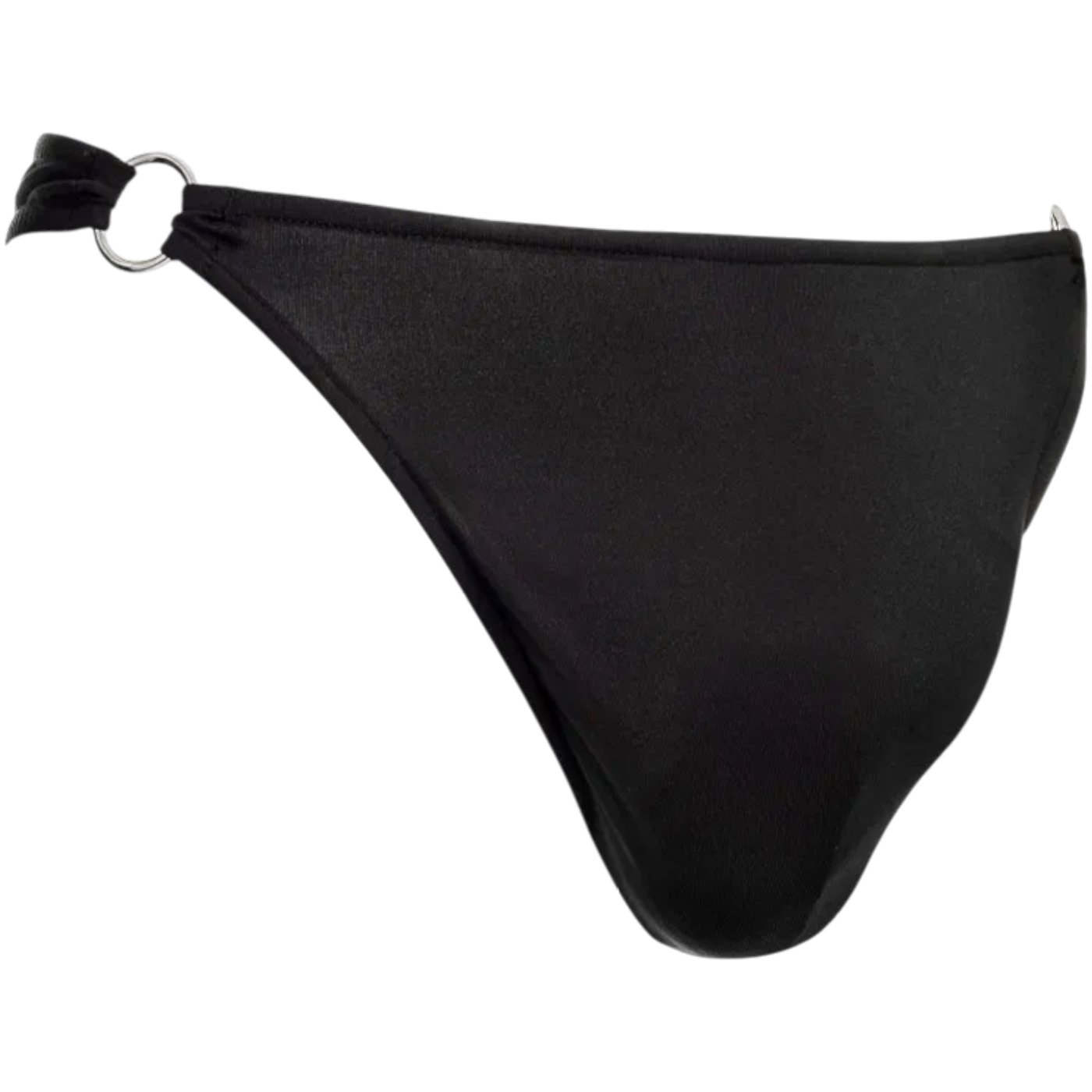 Rimba Men’s Black G-String with Metal O-Ring Connectors
