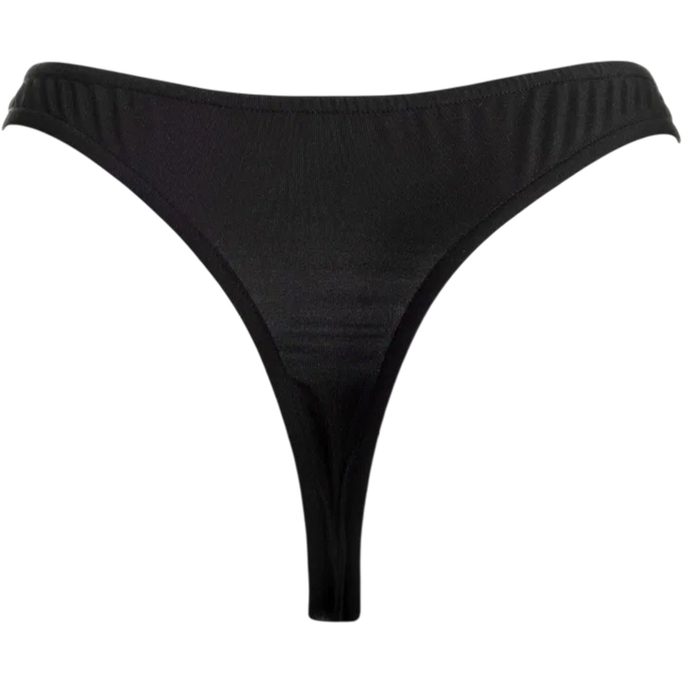 Rimba Men’s Black G-String with Metal O-Ring Connectors