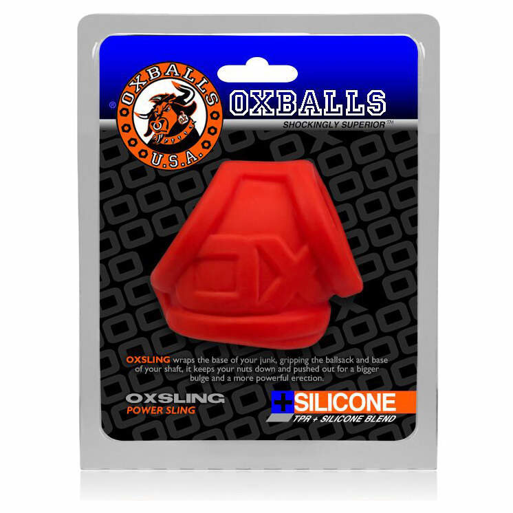 Oxballs OXSLING Cock and Ball Ring Red Ice