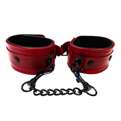Rouge Garments Leather Croc Print Wrist Cuffs – Rouge Garments
